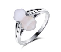 Rose Quartz Silver Rings NSR-2211